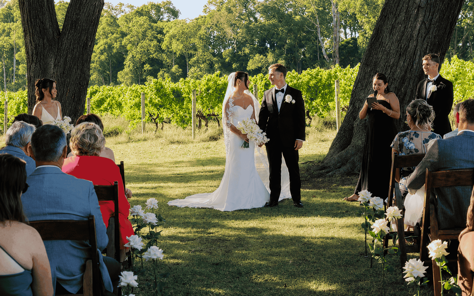 Wedding florist Mandurah - bespoke floral styling for wedding ceremony